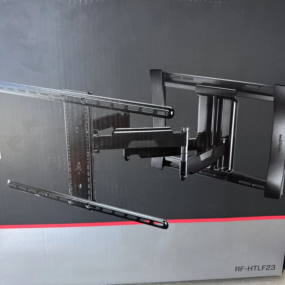 Rocketfish- Full-Motion TV Wall Mount for Most 40" to 75" TVs - Black - Open Box - Image 3 of 4