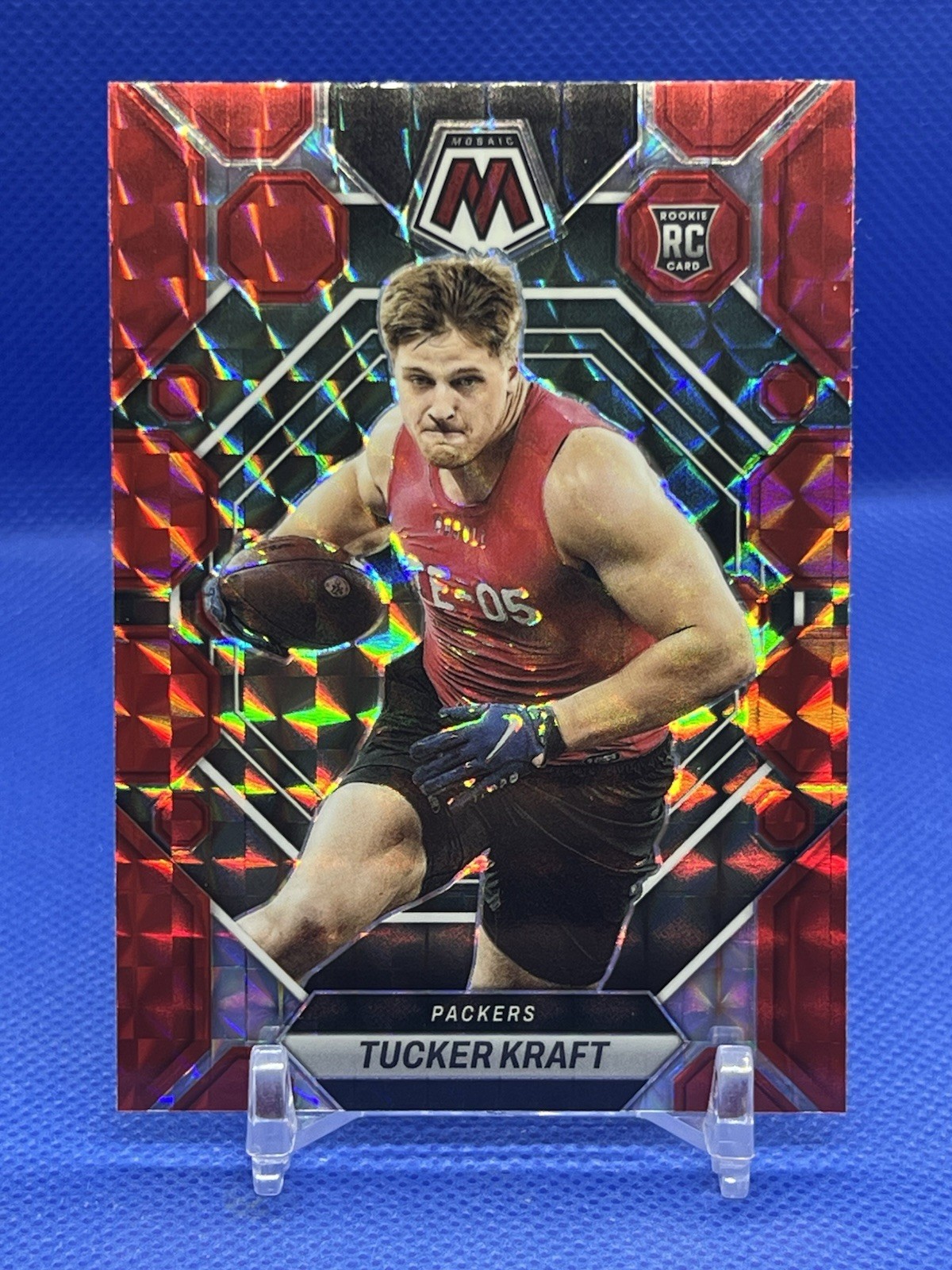 2023 Panini Mosaic Tucker Kraft #368 Red Mosaic