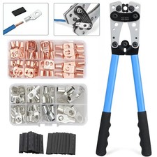 280/140PCS Copper Lug Ring Terminals Cable Electrical Wire Crimp Connectors Kit