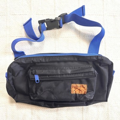VTG 90s American Tourister Appalachian Trail Fanny Pack Black Gorpcore 13''x7''