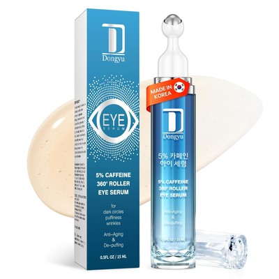 Dongyu Eye Cream for Dark Circles: Korean Caffeine Eye Cream Daily Morning Skinc