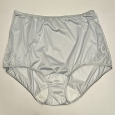 NWOT Shadowline Plus Size Nylon Panties w/Lace Trim Size 9