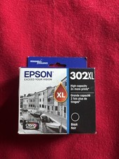 Epson 302XL Black Ink Cartridge Claria Premium Genuine 302 XL New Sealed