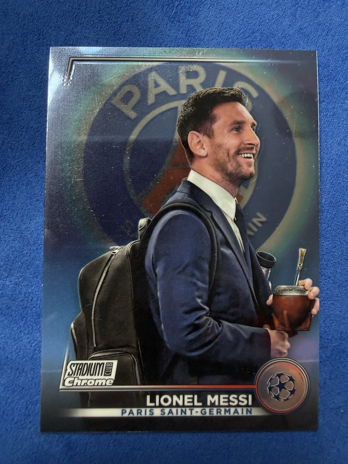2022-23 Topps Stadium Club Chrome UEFA Club Competitions - Lionel Messi #80 view 1