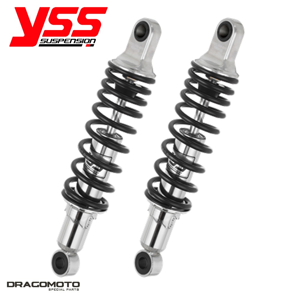Amortisseur arrière YSS RD222-300P pour moto Suzuki GT 250 E X7E de 1979 à 1981 en acier chromé