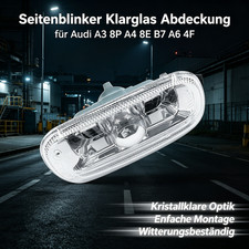 Weiss Seitenblinker Klarglas für Audi A3 8P A4 8E B7 A6 4F Ersatzteil