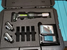 Greenlee Gator 18v Cordless Inline Pressing Tool with Makita Batteries + Charger