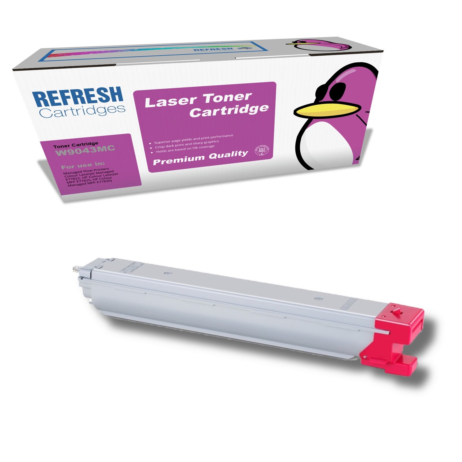 Refresh Cartridges Replacement Magenta W9043MC Toner Compatible With HP Printers