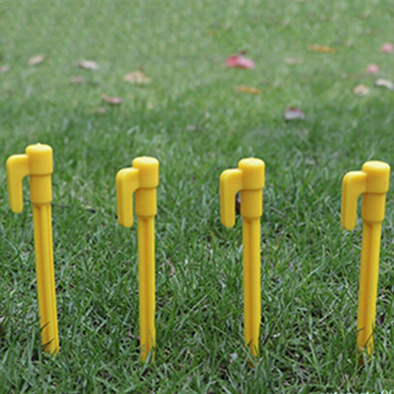 10Pcs Tent Ground Stakes Pegs Camping Soil Patio Gardening Heavy Duty Stake C