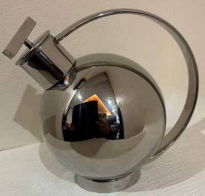 Officina Alessi Bauhaus Cocktail Shaker Sylvia Stave Inox Stainless Steel Italy