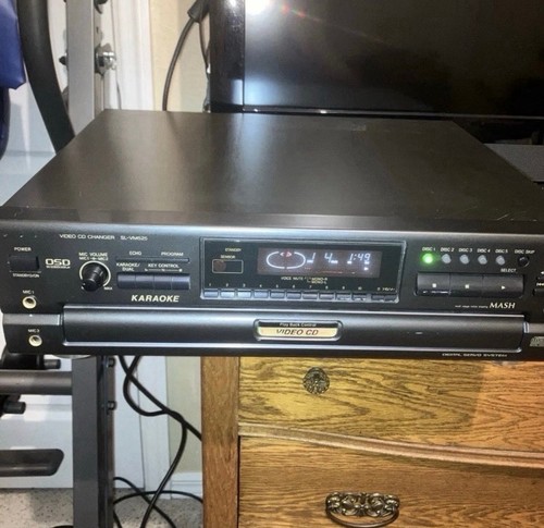 VINTAGE Panasonic SL-VM525 Video CD Changer Karaoke System - Tested - No Remote
