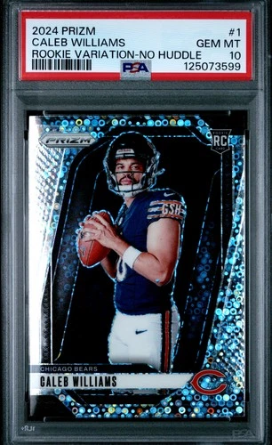 2024 Panini Prizm #1 Caleb Williams Rookie Variation-No Huddle PSA 10