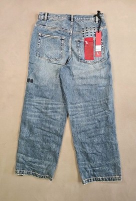 Ksubi Indigo Trippie Redd Edition Maxx Zip Trip Jeans Size 32 New With Tags 