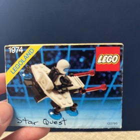 Vintage Lego 1974 Space Star Quest Ship W/Minifig 100% Complete  Instructions