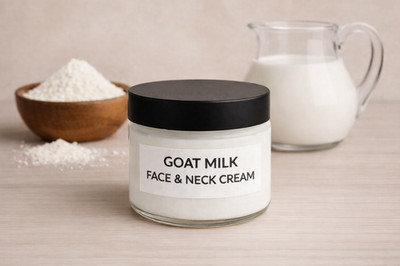 Handmade Goat Milk Face & Neck Cream | Hydrating Natural Facial Moisturizer