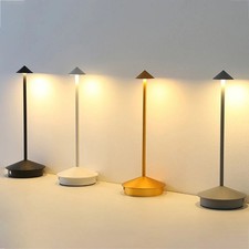 LED Rechargeable Touch Cordless Table Lamp 3 Colors Bedside Night Light