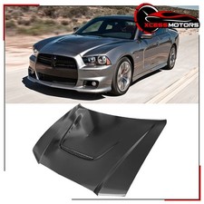 Fits 11-14 Dodge Charger Front Hood Panel Aluminum - 2013-2014 Srt 392 Style