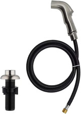 Brushed Nickel Kitchen Sink Sprayer Replacement with Hose and Holder - Side Spra