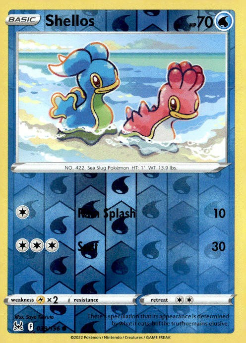 SWSH11: Lost Origin #039/196 Shellos Reverse Holo