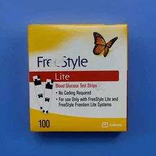 (EXP. APRIL 2026)🍁100ct | Freestyle Lite | Glucose Test Strips | New Sealed
