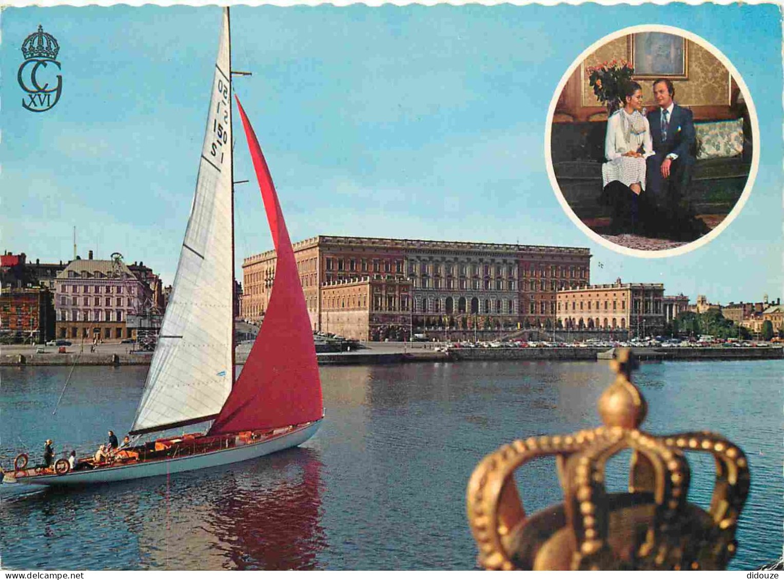 Postcard - Sweden - Sverige - Stockholm - H M Konung Carl XVI Gustaf och Sil