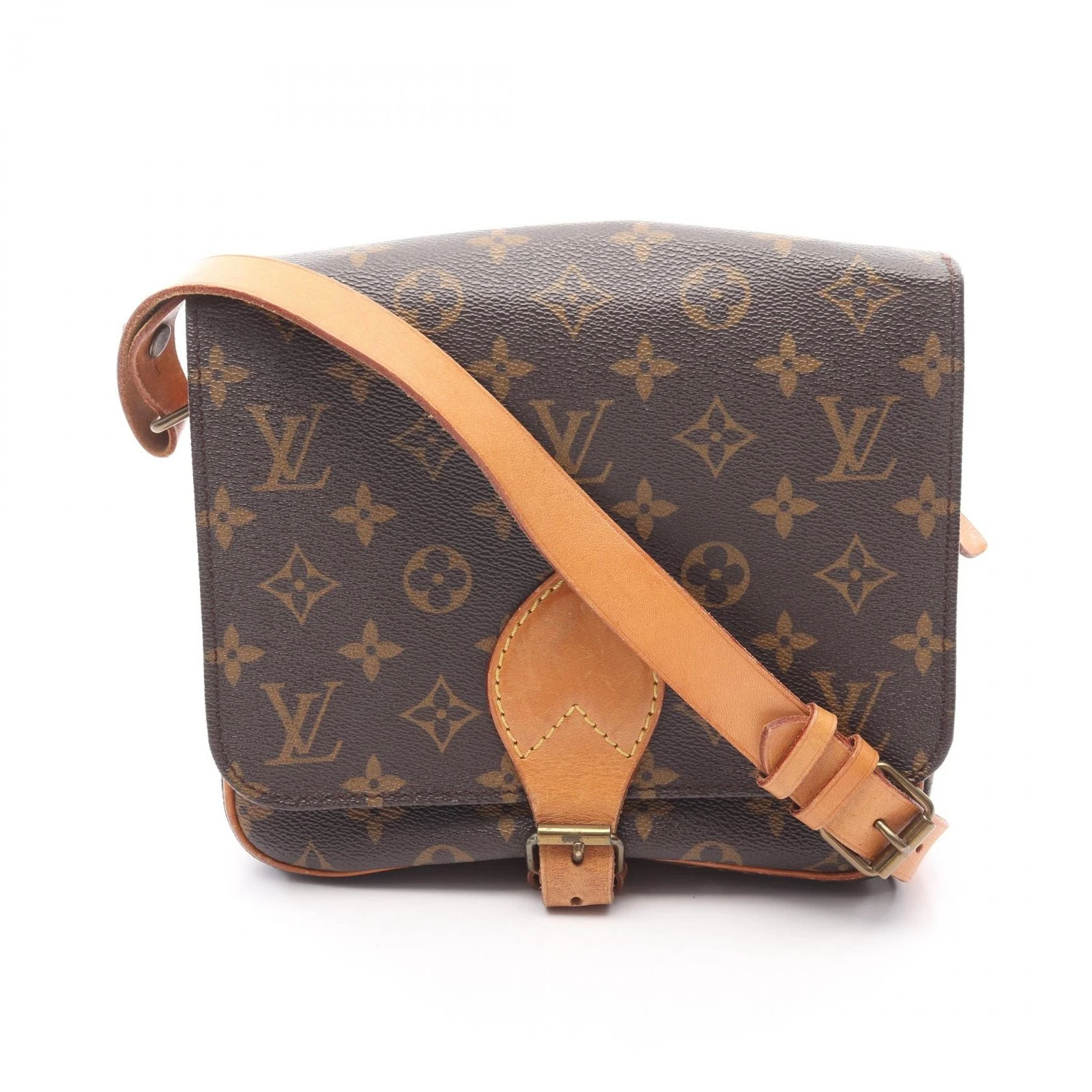 LOUIS VUITTON（LV） Borsa a tracolla Louis Vuitton Cartouchiere MM M51253 tela monogramma usata