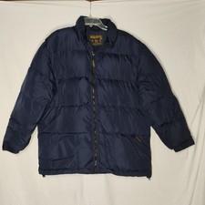 Vintage John Rich  Bros Woolrich Mens LARGE Duck Down Coat Tiny Flaw