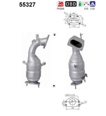 AS 55327 Katalysator FüR Abarth Alfa Romeo Passend FüR Fiat Lancia-image