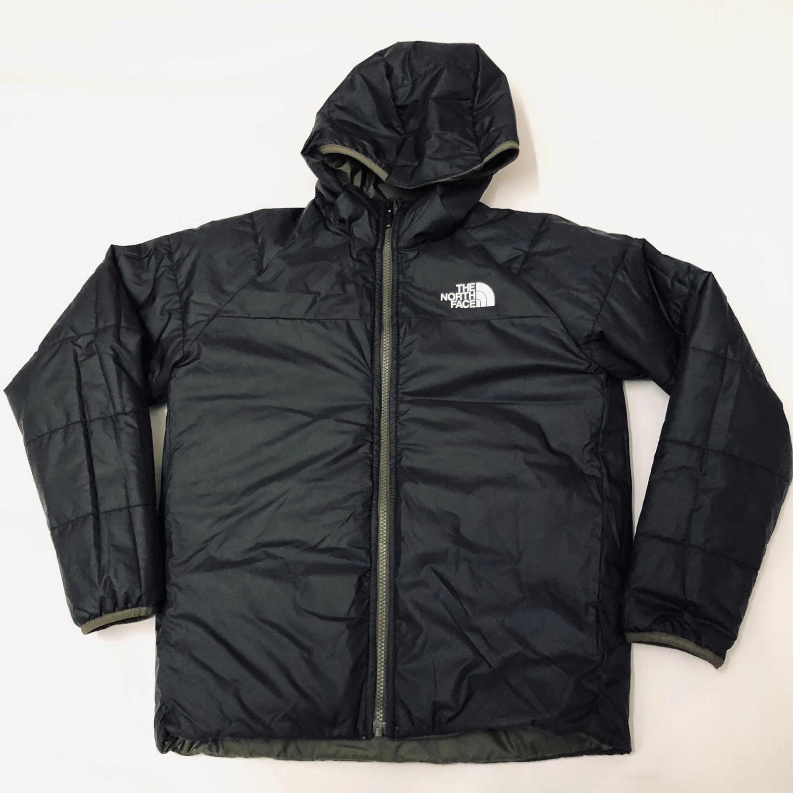 THE NORTH FACE REVERSIBLE YOUTH PERRITO HOODED WINTER LIGHTWEIGHT JACKET LARGE