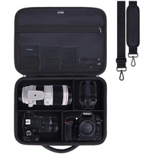 Large Camera Case Bag for Canon/Sony/Nikon DSLR - Black