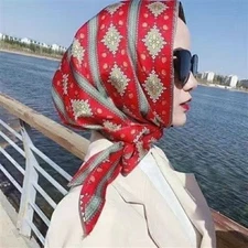 Ice Silk Sun Protection Scarf for Women Head Wrap Shawl UV Cover Hair Tie Veil