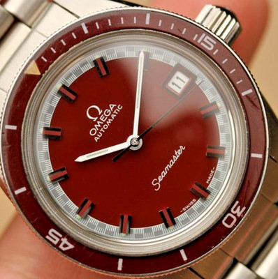 OMEGA Seamaster 60 166.062 Red Bordeaux Dial Original NOS 064PT0810007