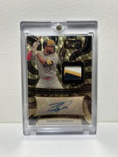 2025 Panini Select 1/1 GOLD VINYL PRIZM Jackson Chourio Auto One of One