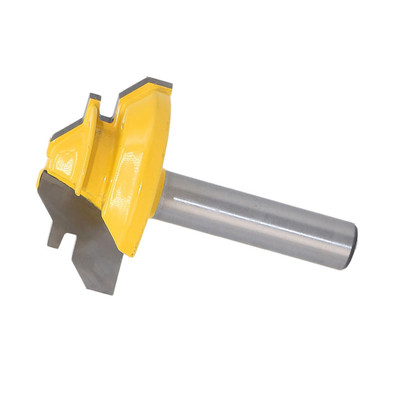 8mm Carbid Shank 45 Grad Lock Mitre Router Bit Holzschneidwerkzeug Zapfen