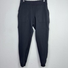 Spanx Perfect Pants Womens M Black Relaxed Stretch Compression Athleisure Jogger