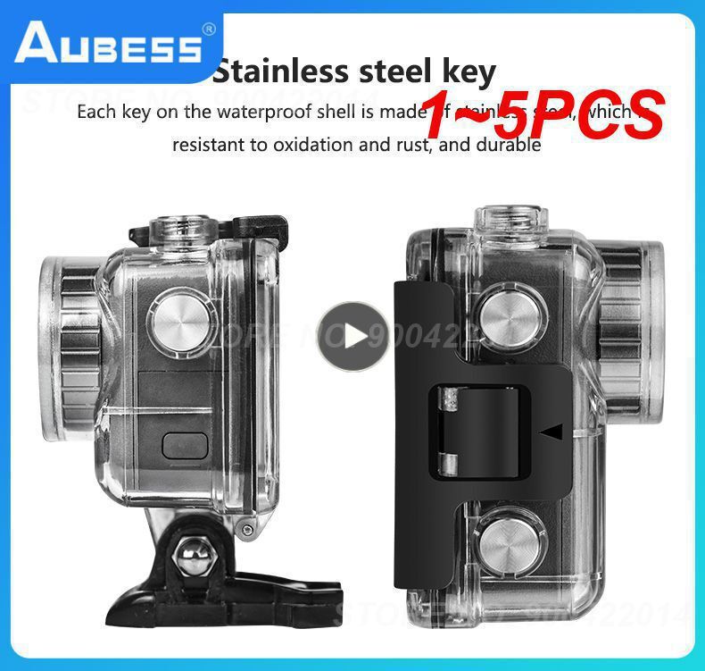 1~5PCS Underwater Waterproof Case for DJI Osmo Action Camera Diving Protective H