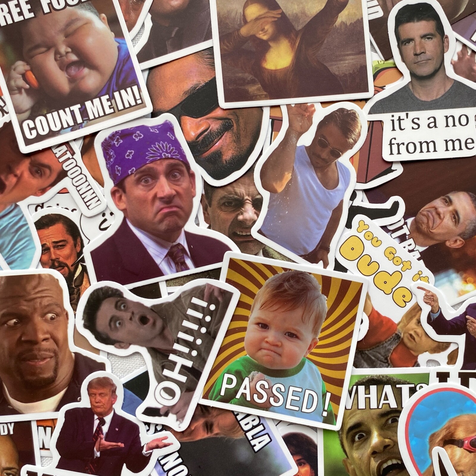 5-100 pcs Meme Stickers, Hype Trendy Funny Popular Car Bumpe