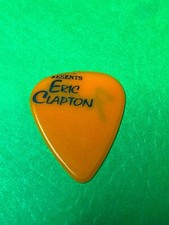 JVC Presents Eric Clapton Fender Guitar Pick, Orange - MISPRINT - 1992 Tour