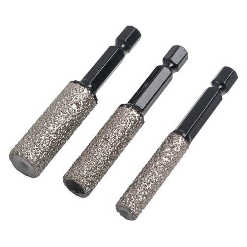 Dry Drilling Drill Bit Set with Vacuum Brazed Technology for Stone Cutting 3PCS - Picture 10 of 24