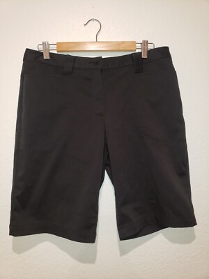 NWOT Slazenger Mens Long Golf Shorts Black Size 8