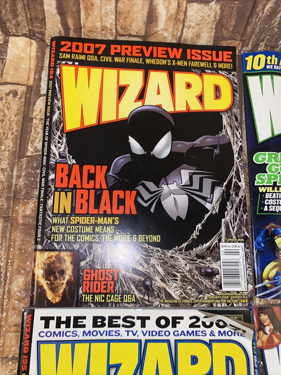 Wizard THE GUIDE TO COMICS Comic Magazine #114,127,195 And 184