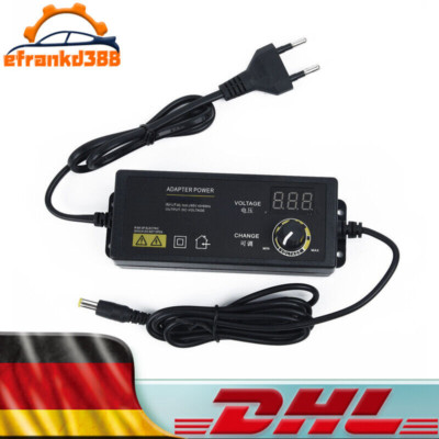 Universal DC 3-36V Adjustable Power Adapter mit LED Anzeige Interferenz Netzteil