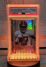 2021 Leaf TRUE #1/1 PSA 9 Gem Mint Jaylen Waddle Metal GOLD Auto RC RARE Sealed 