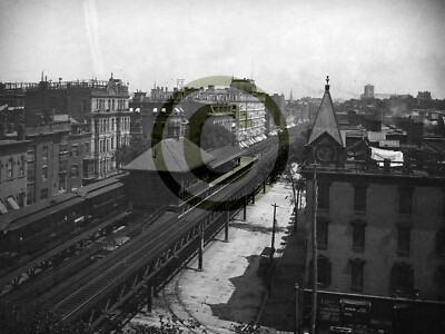 Northampton station from above, August  1901 Boston MA