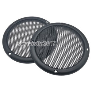 2pcs 12" inch Speaker Cover Decorative Circle Subwoofer Full Metal Mesh Grille