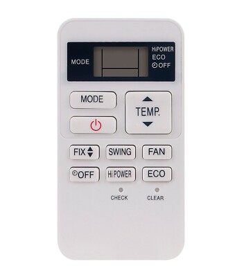 RAS-07BKV-E Replaced Remote for Toshiba Air Conditioner RAS-167SAV RAS-077SKV-E6