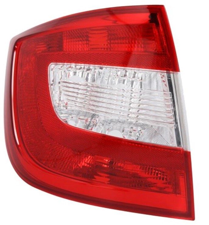 Feu arrière gauche Skoda Rapid rouge étanche pour berline 2012-2018