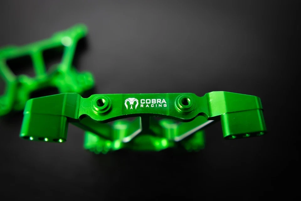 CR Green Aluminum Shock Towers for Traxxas 4x4 Slash, Stampede, Hoss - Image 4 of 4