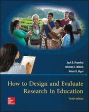 How to Design and Evaluate Research in Education - Hardcover - VERY GOOD