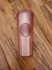 Starbucks 24 oz Iridescent Diamond Stone Texture Cold Cup - Rose Gold